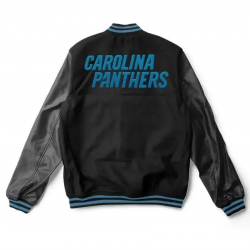 Carolina Panthers Black Letterman Jacket Carolina Panthers Black Letterman Jacket