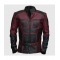 Charlie Cox Daredevil Costume Leather Jacket Maroon Black Contrast