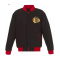 Chicago Blackhawks Varsity Wool Black Jacket