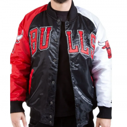 Chicago Bulls Satin Tri Color Jacket