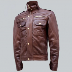 Chocolate Brown Leather Jacket Men Chocolate Brown Leather Jacket Men