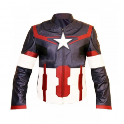 Chris Evans Captain America Avengers Leather Jacket Chris Evans Captain America Avengers Leather Jacket