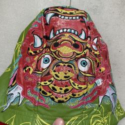 Christian Audigier × Ed Hardy Y2K Green Leather Jacket Christian Audigier × Ed Hardy Y2K Green Leather Jacket