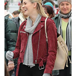 Christmas at the Palace Brittany Bristow Suede Leather Jacket Christmas at the Palace Brittany Bristow Suede Leather Jacket
