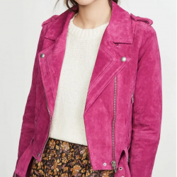 Chucky Alyvia Alyn Lind Pink Suede Jacket
