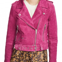 Chucky Alyvia Alyn Lind Pink Suede Jacket