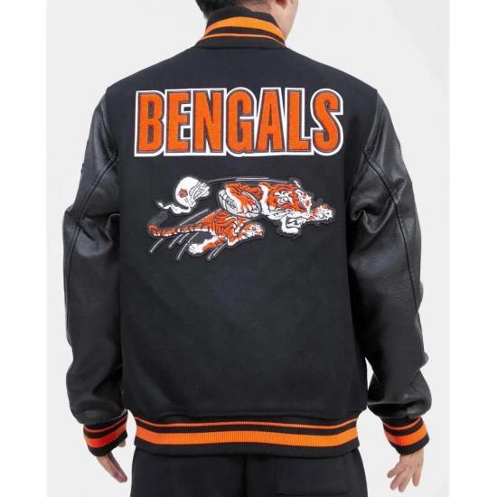 Cincinnati Bengals Retro Classic Rib Varsity Jacket