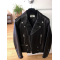 Classic Men's Black Leather Motorcycle Jacket 