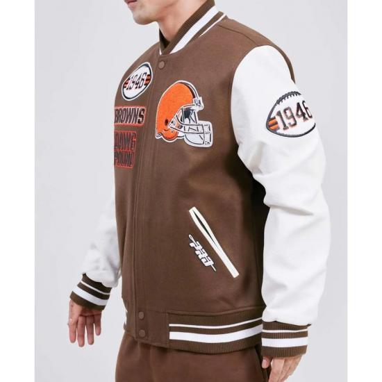 Cleveland Browns Mash Up Varsity Jacket