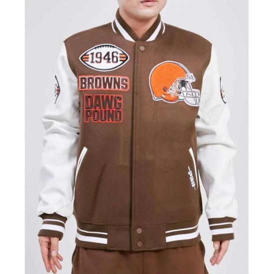 Cleveland Browns Mash Up Varsity Jacket