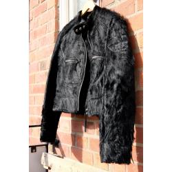 Cowhide Fur Runway Jacket: Luxurious Craftsmanship and Impeccable Style