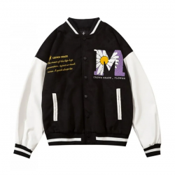 Crown Grade Flower Varsity Jacket Crown Grade Flower Varsity Jacket