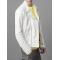 DONDUP Destroyed Couture White Leather Biker Jacket