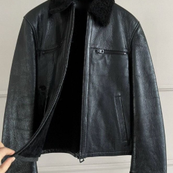 Dior Christian Dior Shearling Biker Leather Lamb Fur Jacket Dior Christian Dior Shearling Biker Leather Lamb Fur Jacket