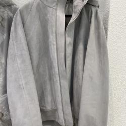 Dior × Jordan Brand Air Dior Gray Leather Hoodie  Dior × Jordan Brand Air Dior Gray Leather Hoodie