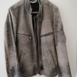 Dolce And Gabbana Greyish Leather Jacket