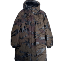 Dolce And Gabbana Runway Camo Lambskin Leather Parka Jacket Dolce And Gabbana Runway Camo Lambskin Leather Parka Jacket