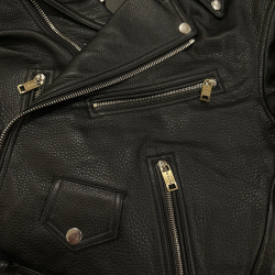 Enfants Riches Chessboard Black Leather Jacket  Enfants Riches Chessboard Black Leather Jacket