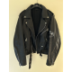 Enfants Riches Deprimes Black Leather Biker Jacket