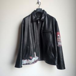 Enfants Riches Deprimes Himalayan Junkie Leather Work Jacket Enfants Riches Deprimes Himalayan Junkie Leather Work Jacket