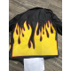 Ev Bravado × Lease on Life Society Flame Leather Biker Perfect Jacket