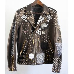 Exclusive Blackmeans Kazumichi Maruoka Studded Leather Rider Jacket