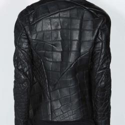 Exude Luxury with Leon Emanuel Blanck Genuine Alligator Black Leather Jacket Exude Luxury with Leon Emanuel Blanck Genuine Alligator Black Leather Jacket