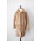 Helmut Lang Beige Fur Coat 