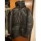 Helmut Lang Men's Black Leather Parka 