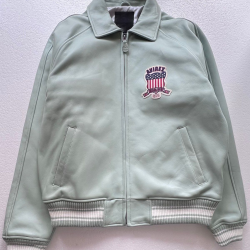 Iconic Blue Leather Jacket