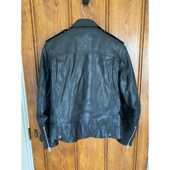Iconic Saint Laurent Studded Biker Leather Jacket