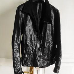 Isaac Sellam Experience Black High Neck Leather Jacket Isaac Sellam Experience Black High Neck Leather Jacket