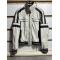Italian Designer Men's Vintage Classic White Leather Jacket