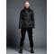 Julius Grail Archive Most Signature Cowl Neck Black Leather Jacket 