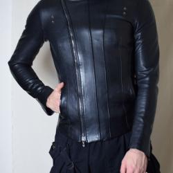 Julius Premium Men's Black Leather Fencing Jacket 