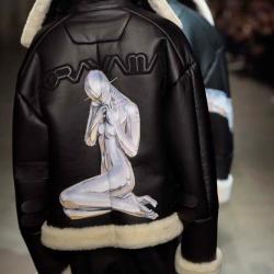 Juun.J x Sorayama Shearling Bomber Jacket Juun.J x Sorayama Shearling Bomber Jacket