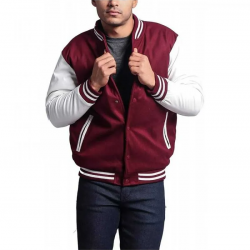 Mens Letterman Baseball Varsity Jacket