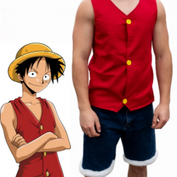 Monkey D Luffy Anime Red Vest