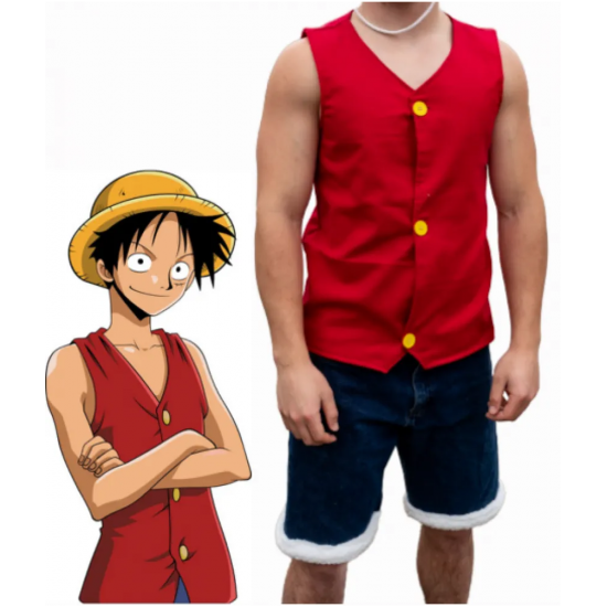 MONKEY D LUFFY ANIME RED VEST