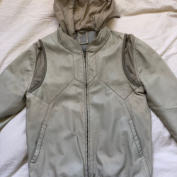 Marithe Francois Girbaud White Leather Jacket 