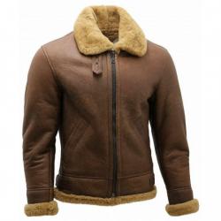 Men B3 Bomber Sheepskin Aviator Leather Jacket Men B3 Bomber Sheepskin Aviator Leather Jacket