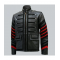 Men Black Military Leather Jacket