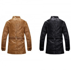Mens Aviator Hunter Style Leather Jacket Mens Aviator Hunter Style Leather Jacket