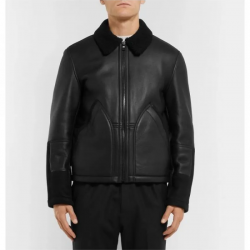 Mens Aviator Shearling Lined Leather And Suede Jacket Mens Aviator Shearling Lined Leather And Suede Jacket