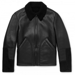 Mens Aviator Shearling Lined Leather And Suede Jacket Mens Aviator Shearling Lined Leather And Suede Jacket