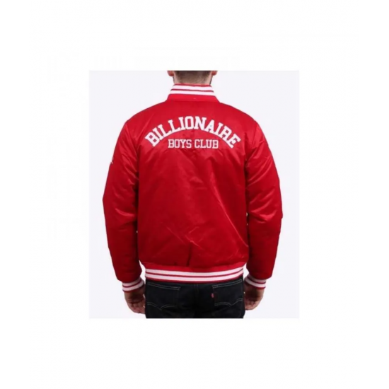 Mens Billionaire Boys Club Red Satin Jacket
