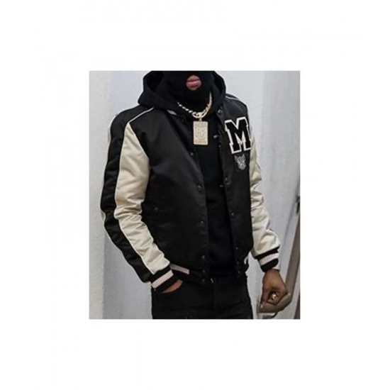 Mens Boogie Wit Da Hoodie Letterman Bomber Jacket