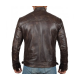 Mens Brown Genuine Lambskin Motorcycle Leather Jacket