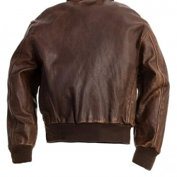 Mens Brown Real A2 Flight Pilot Bomber Distressed Cow Leather Jacket Mens Brown Real A2 Flight Pilot Bomber Distressed Cow Leather Jacket