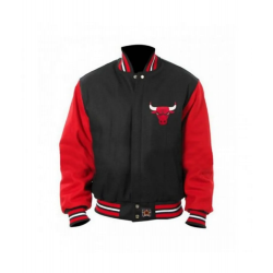 Mens Chicago Bulls Bomber Varsity Jacket